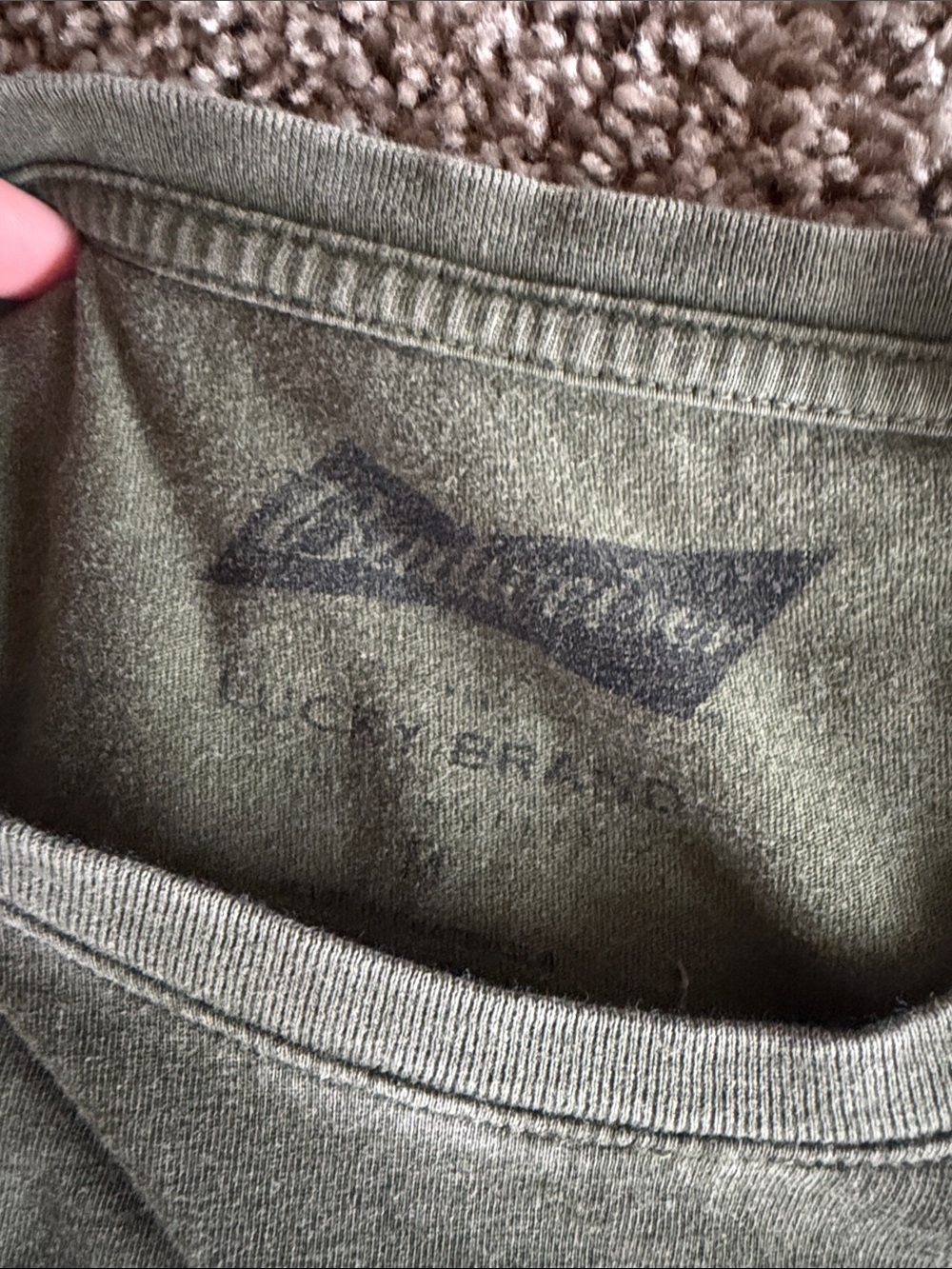 Budweiser Olive Green Graphic Tee with Gray Crew Tee - Casual Two-Pack - Picture 3 of 8
